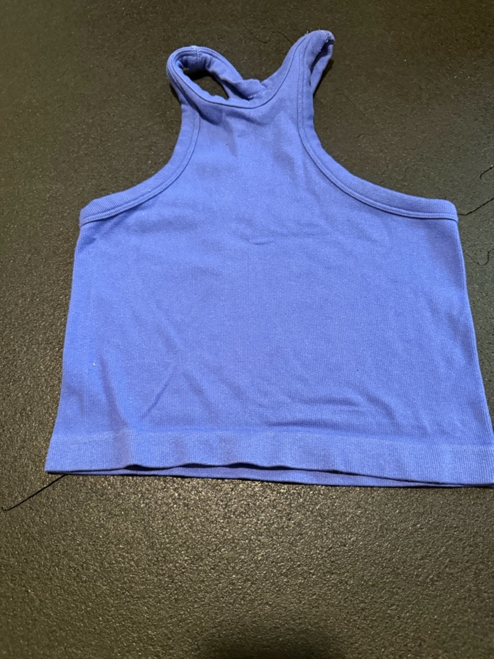 FP Movement Blue Racerback Crop Tank Top